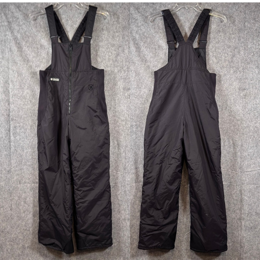 Columbia Snow Bibs Youth 14/16 Insulated Winter Ski Overalls Outdoor Black